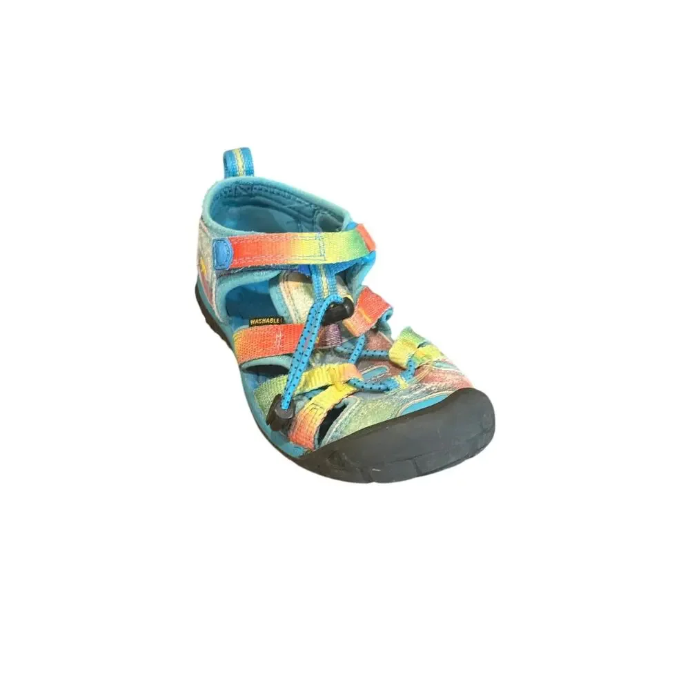 KEEN Kids Seacamp II CNX Waterproof Water Sandals Size 11 Kids‎ Vivid Tie-Dye
